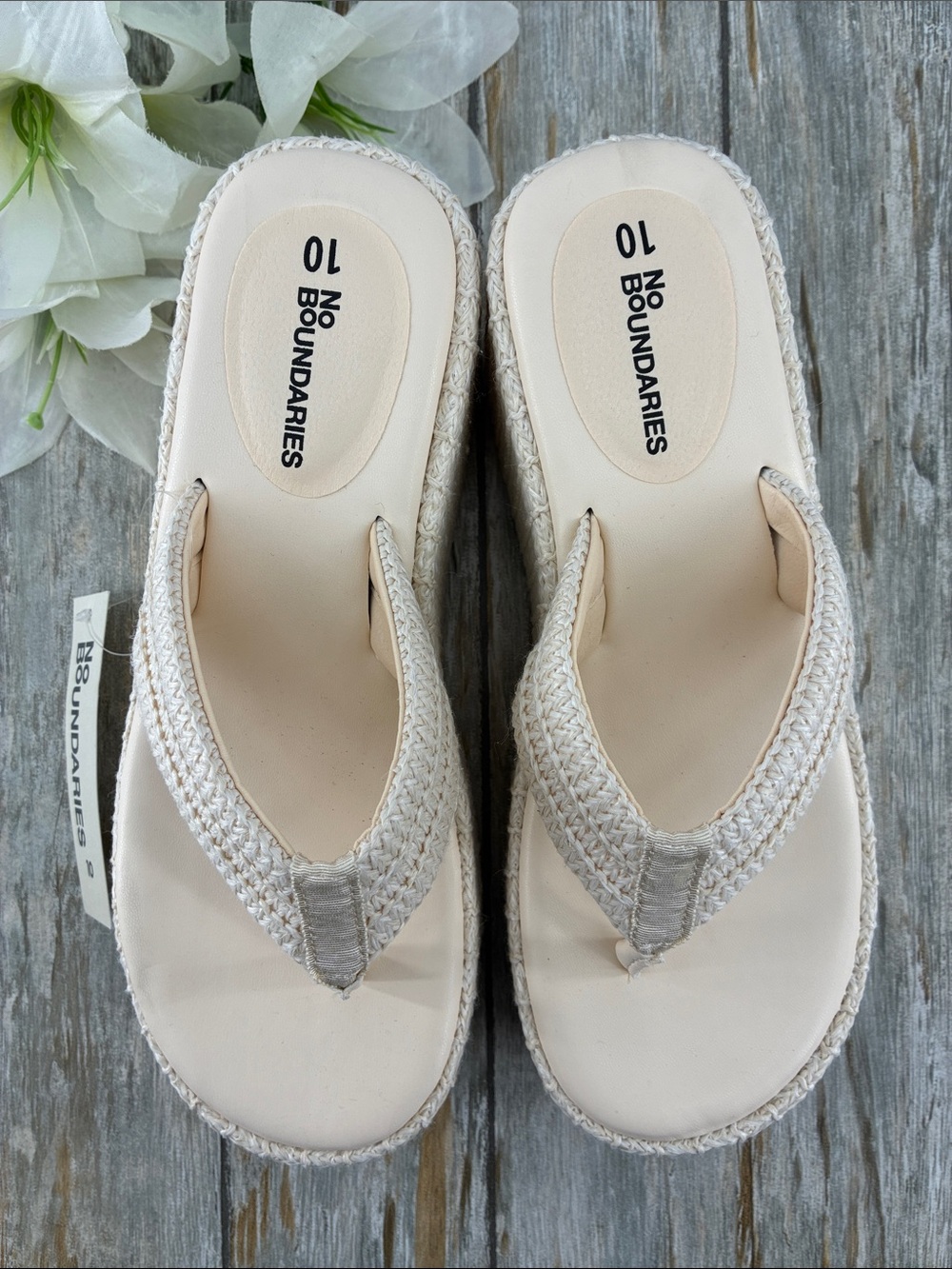 Women’s Thong Platform Sandals Shoes Size 10